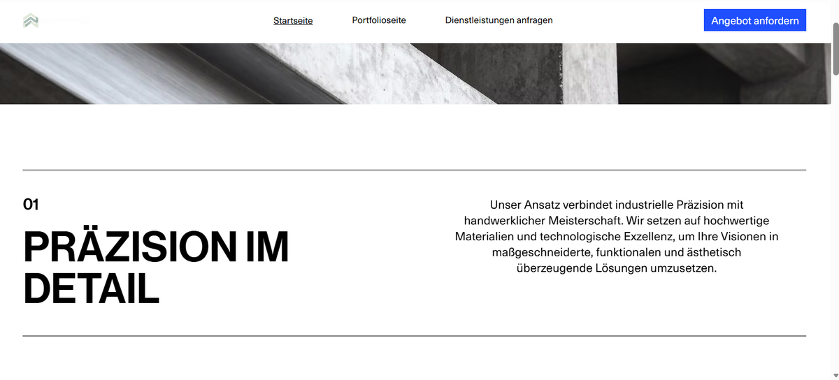 Professionelle Handwerker-Website – Modernes Webdesign | VISION TK