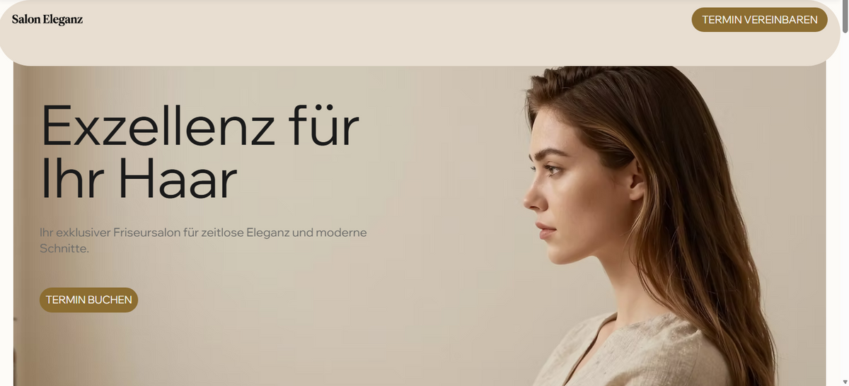 Professionelle Friseursalon-Website – Modernes Webdesign mit Online-Terminbuchung | VISION TK