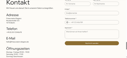 Professionelle Friseursalon-Website – Modernes Webdesign mit Online-Terminbuchung | VISION TK