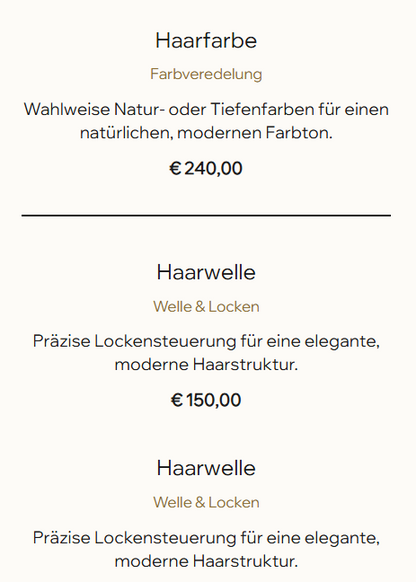 Professionelle Friseursalon-Website – Modernes Webdesign mit Online-Terminbuchung | VISION TK