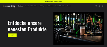 Fitness-Online-Shop – Moderne Shop-Vorlage