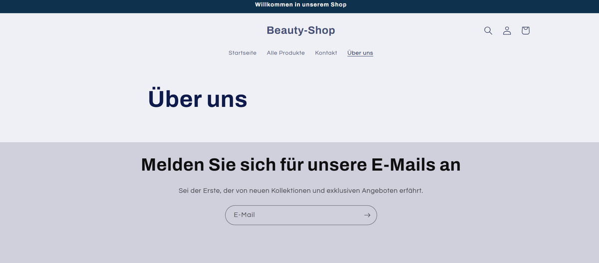 Beauty-Online-Shop – Moderne Shop-Vorlage