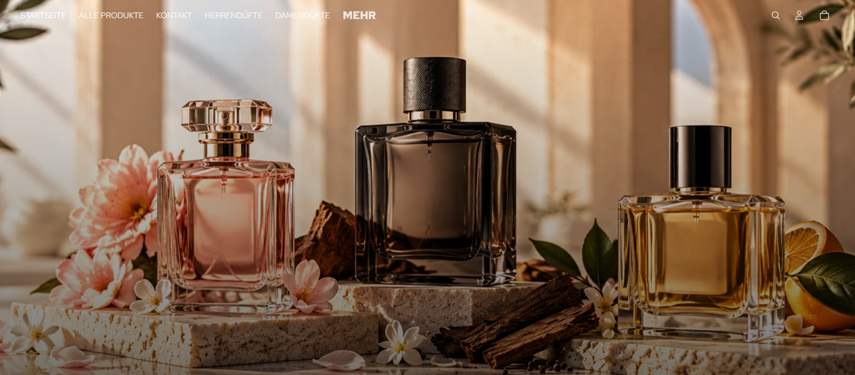 Parfüm-Online-Shop – Elegante Shop-Vorlage