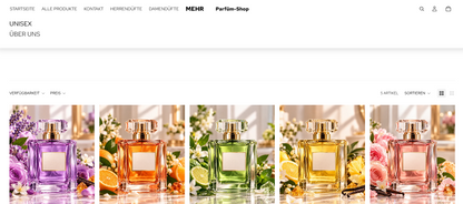 Parfüm-Online-Shop – Elegante Shop-Vorlage
