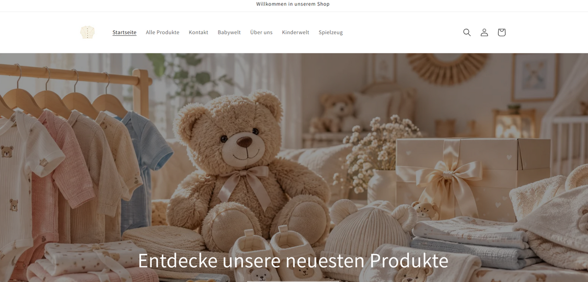 Baby- & Kinder-Online-Shop – Moderne Shop-Vorlage