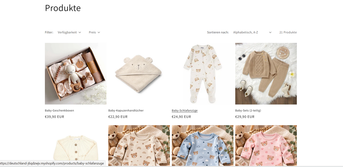 Baby- & Kinder-Online-Shop – Moderne Shop-Vorlage