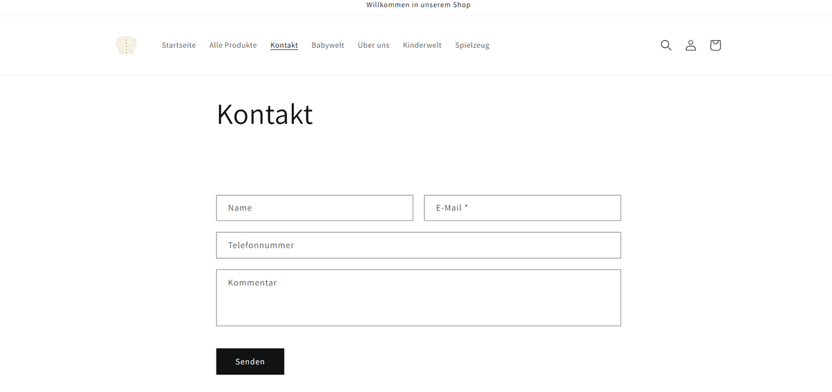 Baby- & Kinder-Online-Shop – Moderne Shop-Vorlage
